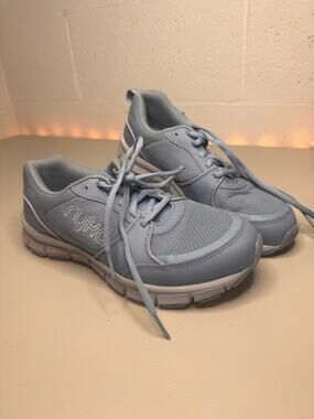 Ryka Women’s Walking Athletic Sneakers Gray Lace Up Comfort Shoes US 7W UK 4.5